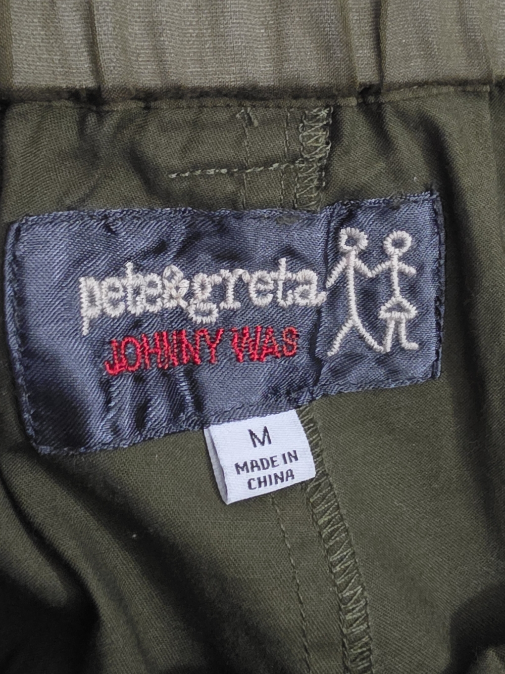 Johnny Was Pete & Greta Zola Poplin Shorts Vintage Green High Rise Womens Medium - Picture 10 of 11